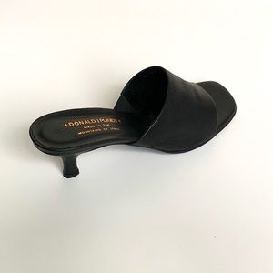 Donald J. Pliner Shoes - DONALD J PLINER Black Leather Open Toe Heels Donald J. Pliner Shoes - DONALD J PLINER Black Leather Open Toe Heels